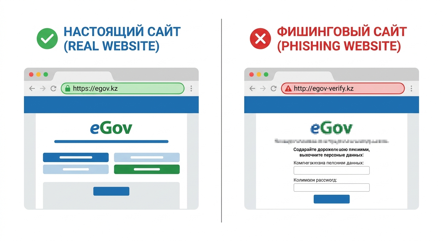 Как безопасно пользоваться egov.kz и не попасть на мошенников