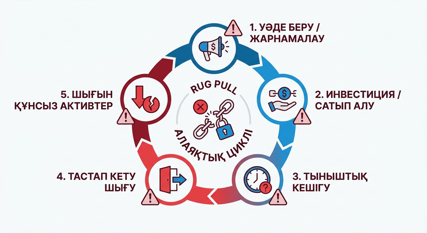 NFT мен блокчейн жобаларындағы алаяқтық схемалары» loading=