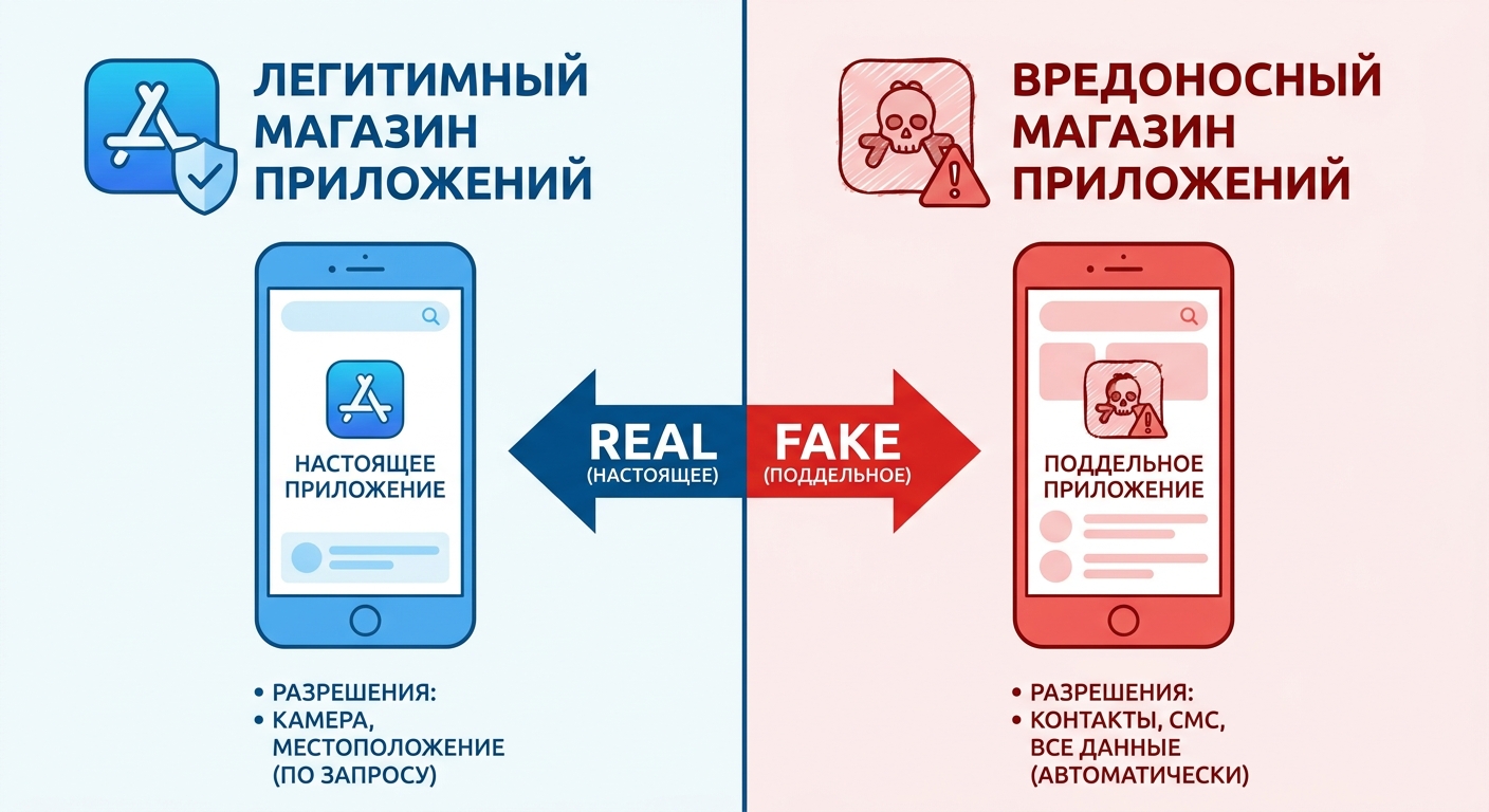 Поддельные мобильные приложения в Казахстане» loading=